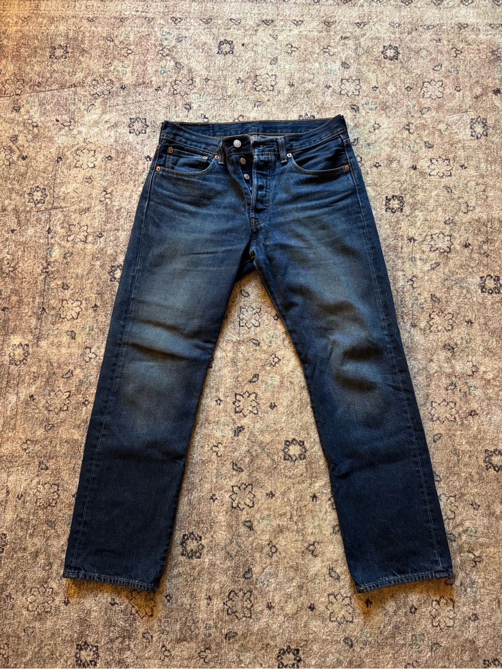 Levi's Dark Blue Straight Jeans